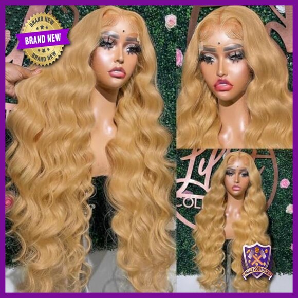 32 Inch Human Hair Wig 13X6 Lace Front Body Wave Glueless Pre Plucked main image 5